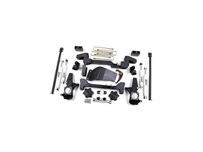 Zone Offroad 6-Inch Suspension Lift Kit with Nitro Shocks (07-10 4WD Sierra 3500 HD)