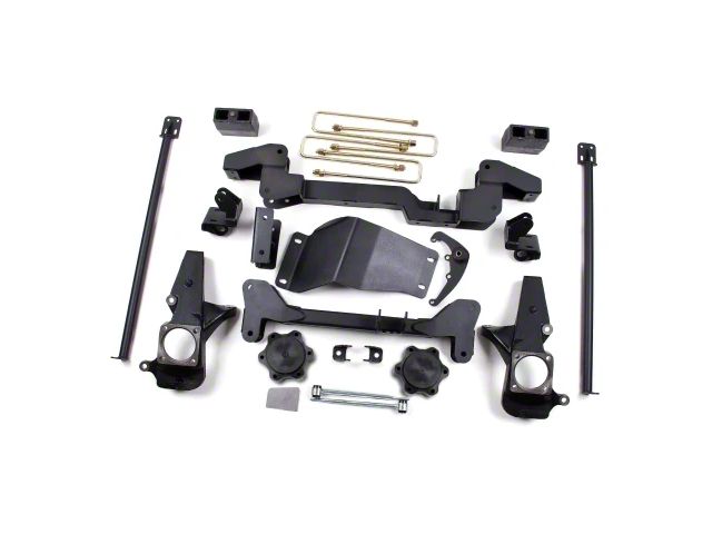 Zone Offroad 6-Inch Suspension Lift Kit with FOX Shocks (07-10 4WD Sierra 3500 HD)