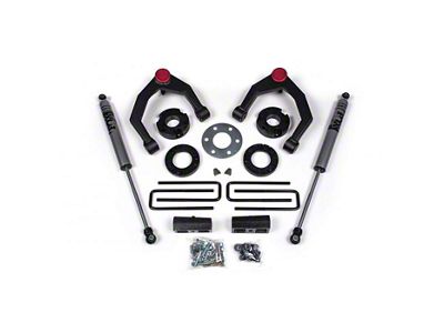 Zone Offroad 3.50-Inch Adventure Series Upper Control Arm Suspension Lift Kit with Nitro Shocks (19-23 4WD Silverado 1500, Excluding Trail Boss & ZR2)