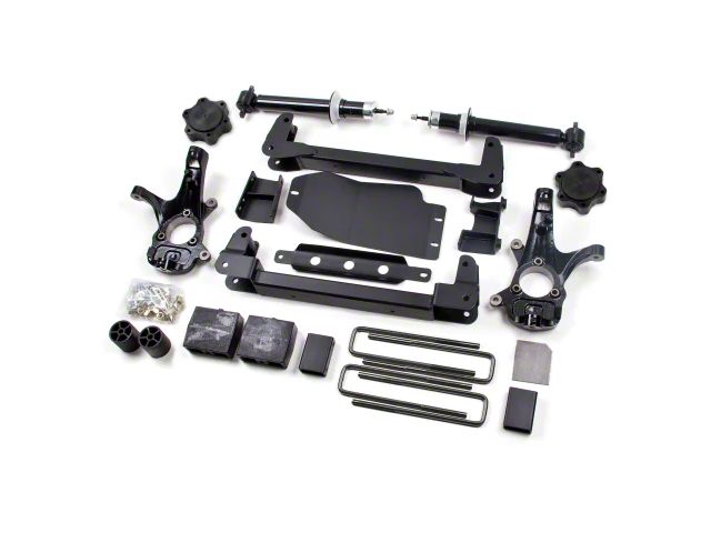 Zone Offroad 4.50-Inch Strut and Drop Crossmember Suspension Lift Kit with FOX Shocks (07-13 4WD Silverado 1500)