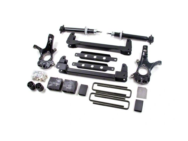Zone Offroad 4.50-Inch Strut and Drop Crossmember Suspension Lift Kit with FOX Shocks (07-13 2WD Silverado 1500)