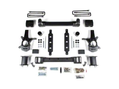 Zone Offroad 4.50-Inch Suspension Lift Kit with FOX Shocks (14-18 2WD Silverado 1500 w/ Stock Cast Steel Control Arms)