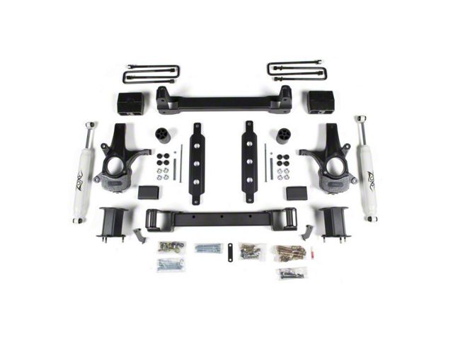 Zone Offroad 6.50-Inch Suspension Lift Kit with Nitro Shocks (14-18 2WD Silverado 1500 w/ Stock Cast Aluminum or Stamped Steel Control Arms)
