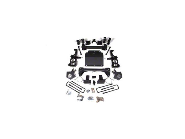 Zone Offroad 5-Inch Suspension Lift Kit with Fox Shocks (20-24 Silverado 2500 HD w/o Top Mounted Overload Springs)
