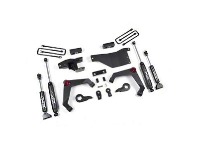 Zone Offroad 3-Inch Adventure Series Upper Control Arm Suspension Lift Kit with Nitro Shocks; RPO Code FK/FF (07-10 4WD Silverado 3500 HD)