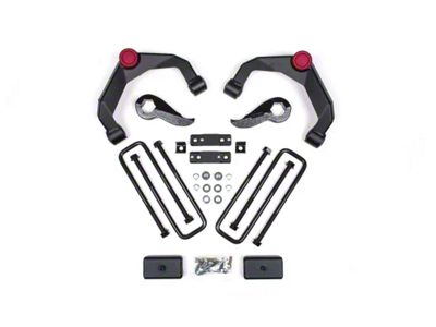 Zone Offroad 3-Inch Adventure Series Upper Control Arm Suspension Lift Kit with Fox Shocks (20-25 Silverado 3500 HD w/ Factory Overload Springs)