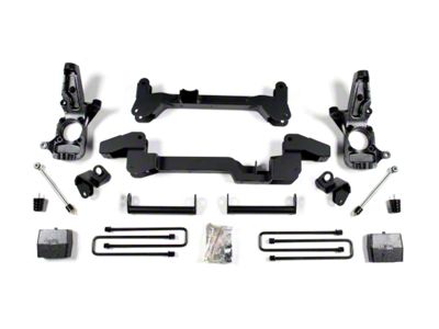 Zone Offroad 6-Inch Torsion Bar Drop Suspension Lift Kit with FOX Shocks (07-10 2WD Silverado 3500 HD)