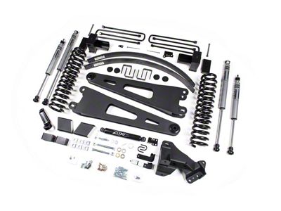 Zone Offroad 6-Inch Radius Arm Lift Kit with Nitro Shocks (17-22 4WD 6.7L Powerstroke F-250 Super Duty)