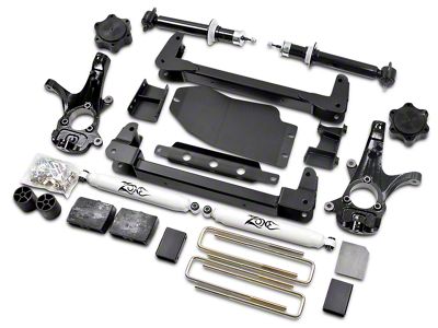 Zone Offroad 4.50-Inch IFS Suspension Lift Kit with Shocks (07-13 4WD Sierra 1500, Excluding Hybrid)