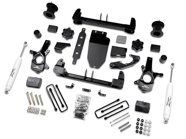 Zone Offroad 4.50-Inch Suspension Lift Kit with Shocks (14-17 2WD Sierra 1500)