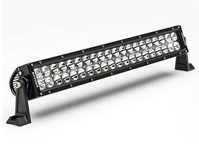 ZRoadz 20-Inch Double Row Straight LED Light Bar; Flood/Spot Combo Beam (Universal; Some Adaptation May Be Required)