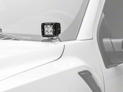 ZRoadz Two 3-Inch LED Pod Lights with Hood Hinge Mounting Brackets (17-20 F-150 Raptor)