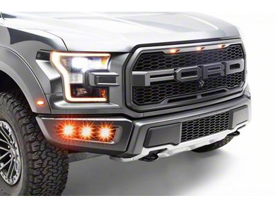 ZRoadz 3-Inch Amber LED Pod Lights with Fog Light Mounting Brackets (17-20 F-150 Raptor)