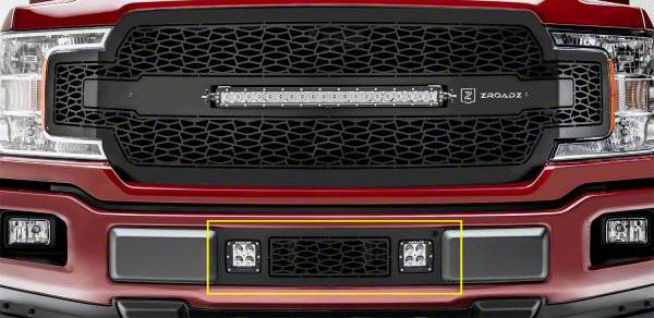 ZRoadz Upper Replacement Grille with 20-Inch LED Light Bar; Black (18-20 F-150, Excluding Raptor)