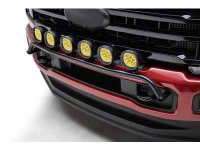 ZRoadz 4-Inch Amber LED Pod Lights with Top Bumper Mounting Brackets (23-25 F-250 Super Duty)
