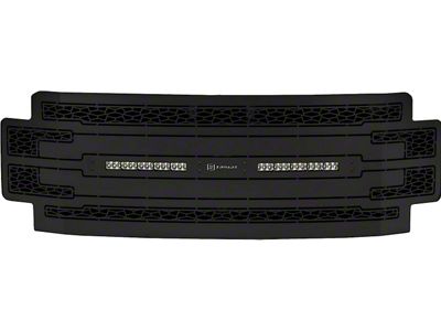 ZRoadz Upper Replacement Grille with Two 10-Inch LED Light Bars; Black (17-19 F-250 Super Duty w/o Forward Facing Camera)