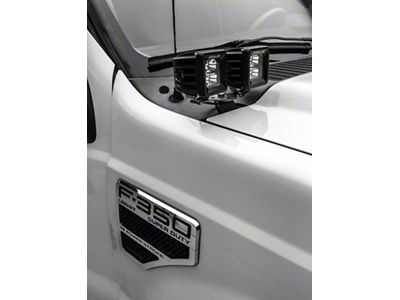 ZRoadz Four 3-Inch LED Pod Light Hood Hinge Mounting Brackets (11-16 F-350 Super Duty)