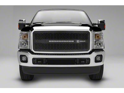 ZRoadz Upper Grille Insert with Two 10-Inch LED Light Bars; Black (11-16 F-350 Super Duty)