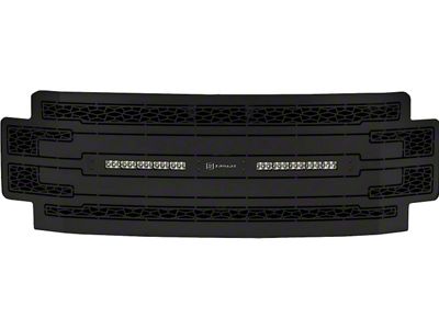 ZRoadz Upper Replacement Grille with Two 10-Inch LED Light Bars; Black (17-19 F-350 Super Duty w/o Forward Facing Camera)