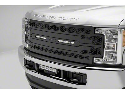 ZRoadz Upper Replacement Grille with Two 10-Inch LED Light Bars; Black (17-19 F-350 Super Duty)