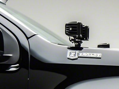 ZRoadz Four 3-Inch LED Pod Lights with Hood Hinge Mounting Brackets (15-20 F-150)