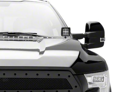ZRoadz Two 3-Inch LED Pod Lights with Hood Hinge Mounting Brackets (15-17 F-150)