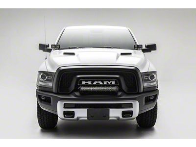 ZRoadz Four 3-Inch LED Pod Lights with Hood Hinge Mounting Brackets (09-18 RAM 1500)