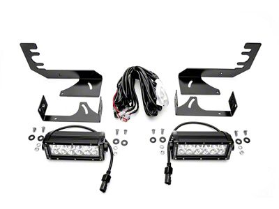 ZRoadz Two 6-Inch Straight LED Light Bars with Rear Bumper Mounting Brackets (19-25 RAM 1500)