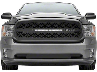 ZRoadz Upper Grille Insert with 20-Inch LED Light Bar; Black (13-18 RAM 1500, Excluding Rebel)