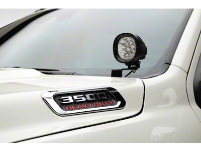 ZRoadz 4-Inch White LED Pod Lights with Ditch Light Mounting Brackets (19-25 RAM 2500)