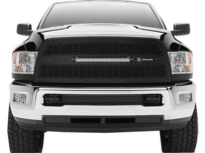 ZRoadz Upper Replacement Grille with 20-Inch LED Light Bar; Black (13-18 RAM 2500, Excluding Power Wagon)