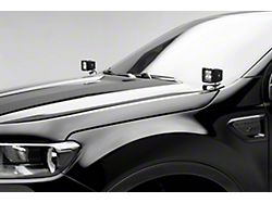 ZRoadz Two 3-Inch LED Pod Light Hood Hinge Mounting Brackets (19-25 Ranger)