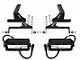 ZRoadz Two 6-Inch LED Light Bars with Rear Bumper Mounting Brackets (07-13 Silverado 1500)
