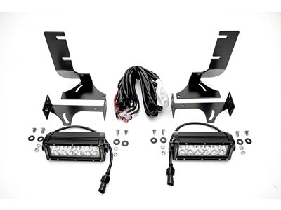 ZRoadz Two 6-Inch LED Light Bars with Rear Bumper Mounting Brackets (19-25 Sierra 1500 w/o Factory Dual Exhaust)