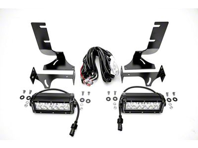 ZRoadz Two 6-Inch LED Light Bars with Rear Bumper Mounting Brackets (19-24 Sierra 1500 w/o Factory Dual Exhaust)