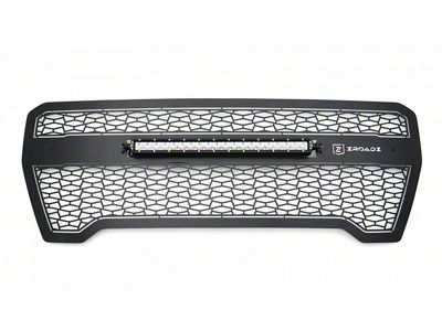 ZRoadz Upper Grille Insert with 20-Inch LED Light Bar; Black (19-21 Sierra 1500)