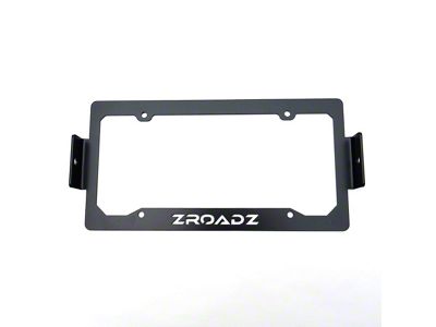 ZRoadz License Plate Frame LED Bracket (Universal; Some Adaptation May Be Required)