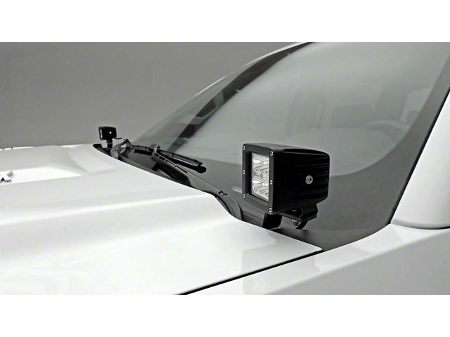 ZRoadz Two 3-Inch LED Pod Light Hood Hinge Mounting Brackets (15-19 Sierra 3500 HD)