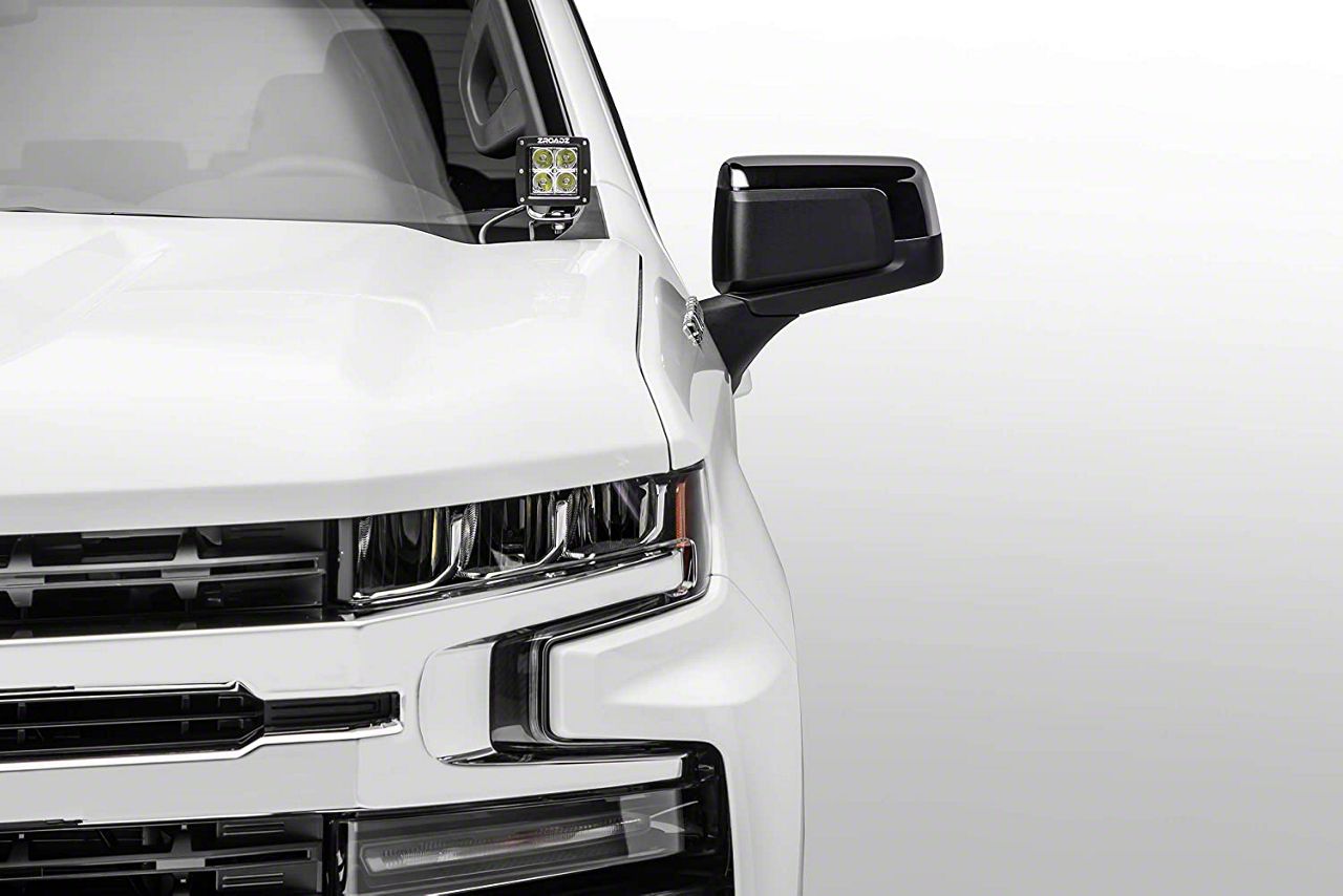 ZRoadz Silverado 1500 Two 3-Inch LED Pod Light Hood Hinge