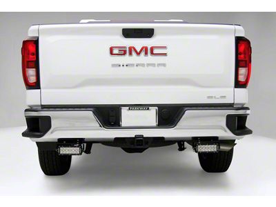 ZRoadz 6-Inch Dual Row LED Light Bars with Rear Bumper Mounting Brackets (20-23 Silverado 2500 HD)