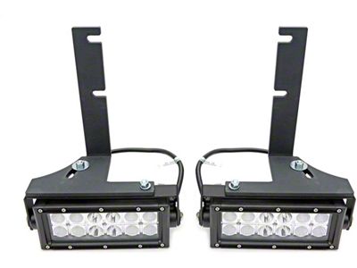 ZRoadz Two 6-Inch LED Light Bars with Rear Bumper Mounting Brackets (15-19 6.0L Silverado 2500 HD)