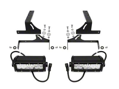 ZRoadz Two 6-Inch LED Light Bars with Rear Bumper Mounting Brackets (15-19 6.6L Duramax Silverado 2500 HD)