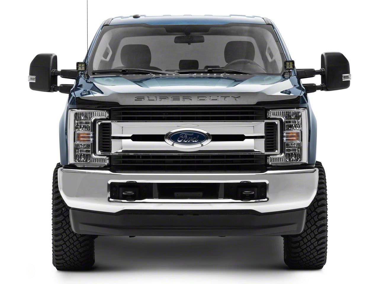 ZRoadz F-250 Super Duty Two 3-Inch LED Cube Light Hood Hinge