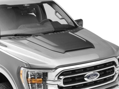Air Design Hood Scoop; Satin Black (21-24 F-150, Excluding Raptor)
