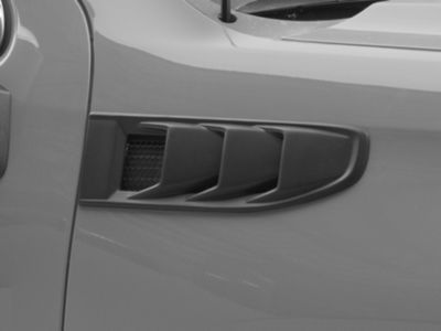 Air Design Fender Vents; Satin Black (19-24 Sierra 1500)