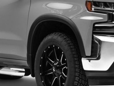 Air Design OE Style Fender Flares; Satin Black (19-24 Silverado 1500)