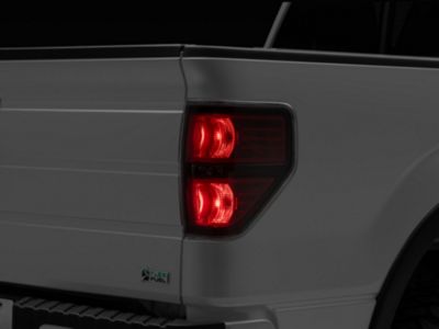 American Modified LED Tail Lights; Black Housing; Smoked Lens (09-14 F-150 Styleside)