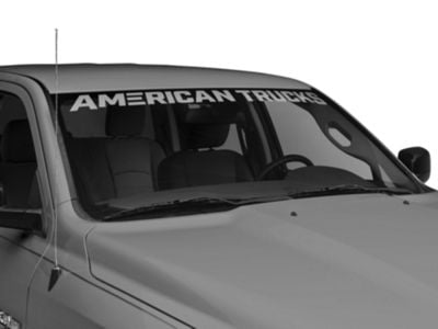 SEC10 AmericanTrucks Windshield Banner; Frosted (02-24 RAM 1500)