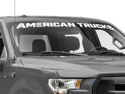 SEC10 AmericanTrucks Windshield Banner; White (97-24 F-150)