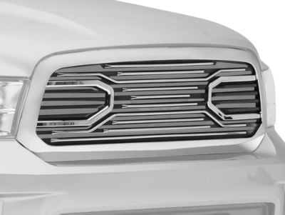 Armordillo OE Style Upper Replacement Grille; Chrome (13-18 RAM 1500, Excluding Rebel)